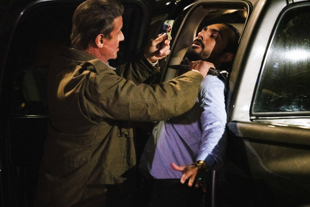 Sylvester Stallone as 'John Rambo' and Pascacio Lopez as 'El Flaco' in RAMBO: LAST BLOOD. Photo Credit: Yana Blajeva.